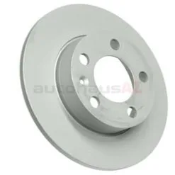 Zimmermann Coat Z 1J0615601C, 100123620 Disc Brake Rotor; Rear ; Solid 232x9mm - Audi, VW | 08716511 1J0615601 1J0615601N 1J0615601P