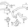Genuine BMW 11537649304 Coolant Pipe - BMW