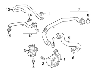 Genuine BMW 11537649304 Coolant Pipe - BMW 3 Genuine BMW 11537649304 Coolant Pipe - BMW