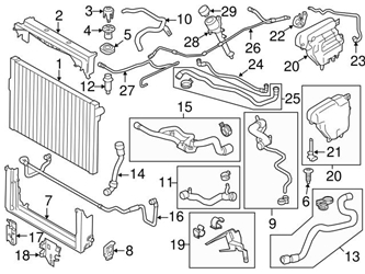 Genuine BMW 17127619712 Engine Coolant Overflow Hose - BMW 3 Genuine BMW 17127619712 Engine Coolant Overflow Hose - BMW