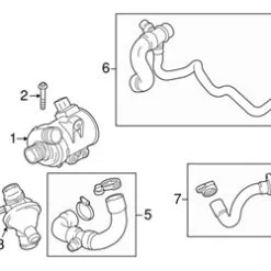 Genuine BMW 17127639213 Radiator Coolant Hose - BMW | 17127601856 17127646156