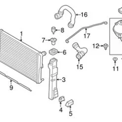 Genuine BMW 17127646151 Radiator Coolant Hose; Lower - BMW | 17127601848