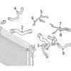 Genuine BMW 17128655326 Radiator Coolant Hose; Left - BMW -Porsche Parts shop BM 17128655326