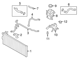 Genuine BMW 17137592472 Expansion Tank/Coolant Reservoir - BMW 3 Genuine BMW 17137592472 Expansion Tank/Coolant Reservoir - BMW