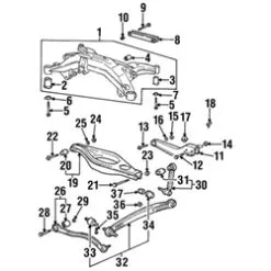 Genuine BMW 33321135135 Control Arm; Rear Right Lower - BMW