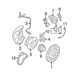 Genuine BMW 34117845133 Brake Caliper; Front Left - BMW