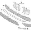 Genuine BMW 51117303752 Grille - BMW -Porsche Parts shop BM 51117303752
