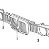 Genuine BMW 51131964862 Grille; Right - BMW -Porsche Parts shop BM 51131964862
