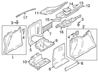 Genuine BMW 51477295575 Battery Cover; Right - BMW 3 Genuine BMW 51477295575 Battery Cover; Right - BMW
