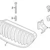 Genuine BMW 51712297595 Grille; Left - BMW -Porsche Parts shop BM 51712297595