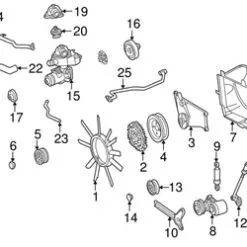Genuine Mercedes 1042030431 Coolant Outlet Flange - Mercedes
