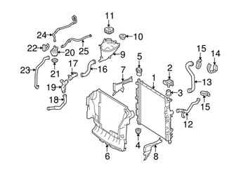 Genuine Mercedes 1645060735 Engine Coolant Overflow Hose; Upper - Mercedes | A1645060735 3 Genuine Mercedes 1645060735 Engine Coolant Overflow Hose; Upper - Mercedes | A1645060735