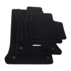 Genuine Mercedes 1666804102689F87 Velour Floor Mat Set; Black; 4-Piece - Mercedes | 1666800048679F87 16668000489F87 16668041029F87