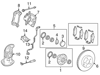 Genuine Mercedes 2044213581 Brake Caliper; Rear Left - Mercedes | 2044210981 3 Genuine Mercedes 2044213581 Brake Caliper; Rear Left - Mercedes | 2044210981