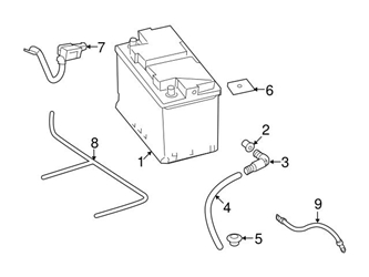 Genuine Mercedes 2045401430 Battery Cable Harness - Mercedes 3 Genuine Mercedes 2045401430 Battery Cable Harness - Mercedes