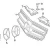 Genuine Mercedes 20488035839982 Grille; Front Upper - Mercedes