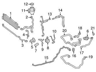 Genuine Mercedes 2055010700 Coolant Hose - Mercedes 3 Genuine Mercedes 2055010700 Coolant Hose - Mercedes