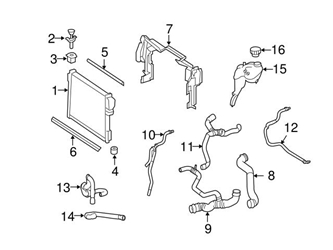 Genuine Mercedes 2215011625 Engine Coolant Overflow Hose - Mercedes | A2215011625 3 Genuine Mercedes 2215011625 Engine Coolant Overflow Hose - Mercedes | A2215011625
