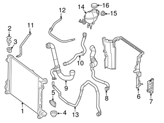Genuine Mercedes 2315000775 Engine Coolant Overflow Hose - Mercedes 3 Genuine Mercedes 2315000775 Engine Coolant Overflow Hose - Mercedes