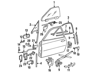 Genuine Porsche 94453708000 Window Channel; Right Upper - Porsche 3 Genuine Porsche 94453708000 Window Channel; Right Upper - Porsche