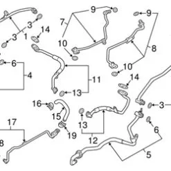 Genuine Porsche 94610708660 Turbocharger Oil Line; Right - Porsche