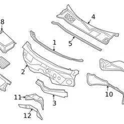 Genuine Porsche 9Y0129509C Air Intake Hose; Left - Porsche | 9Y0129509A