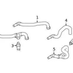 Genuine Porsche PAB12103600 Coolant Hose - Porsche