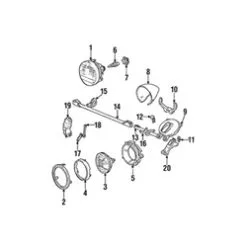 Genuine Volvo 1372107 Headlight Assembly; Right - Volvo