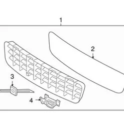 Genuine Volvo 30678981 Grille - Volvo