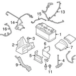 Genuine Volvo 31201041 Battery Tray - Volvo