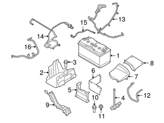 Genuine Volvo 31201041 Battery Tray - Volvo 3 Genuine Volvo 31201041 Battery Tray - Volvo