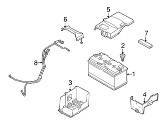 Genuine Volvo 31254001 Battery Cable Harness - Volvo 3 Genuine Volvo 31254001 Battery Cable Harness - Volvo