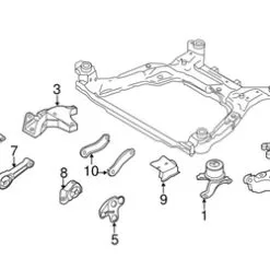 Genuine Volvo 31316877 Engine Mount; Left - Volvo | 31277657