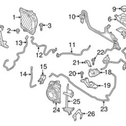Genuine Volvo 31368128 Coolant Hose; Front - Volvo