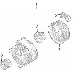 Genuine Volvo 8111001 Alternator - Volvo