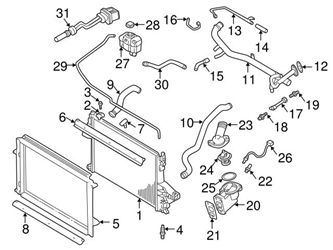 Genuine Volvo 9497809 Coolant Pipe; Upper - Volvo 3 Genuine Volvo 9497809 Coolant Pipe; Upper - Volvo