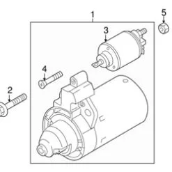 Genuine VW/Audi 02Z911023L Starter - Audi | AU02Z911023L