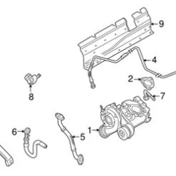 Genuine VW/Audi 058121492A Turbocharger Coolant Line - Audi, VW | VW058121492A