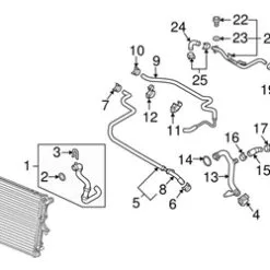 Genuine VW/Audi 059121511H Coolant Pipe; Rear - Audi, VW | VW059121511H