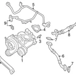 Genuine VW/Audi 06A121492AG Coolant Hose - Audi | 06A121492AD VW06A121492AG