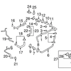 Genuine VW/Audi 06D121071R Coolant Pipe - Audi | AU06D121071R