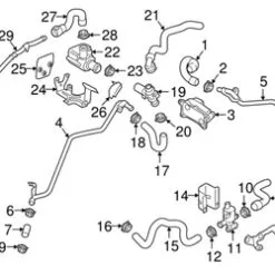 Genuine VW/Audi 06E121065S Coolant Pipe; Rear - Audi | AU06E121065S