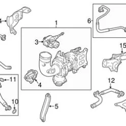Genuine VW/Audi 06L121492M Turbocharger Coolant Line - Audi | AU06L121492M