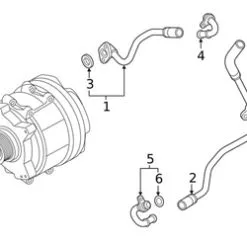 Genuine VW/Audi 06M121486D Coolant Pipe; Lower - Audi | 06M121486E AU06M121486D