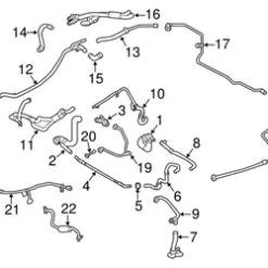 Genuine VW/Audi 06M145963H Turbocharger Coolant Line - Audi | 06M145963D 06M145963E AU06M145963H