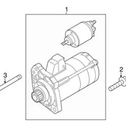 Genuine VW/Audi 06M911021X Starter - Audi | AU06M911021X