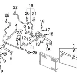 Genuine VW/Audi 077121121D Thermostat Housing - VW | VW077121121D
