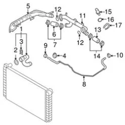 Genuine VW/Audi 079121070BQ Coolant Pipe - Audi | 079121070BG AU079121070BQ