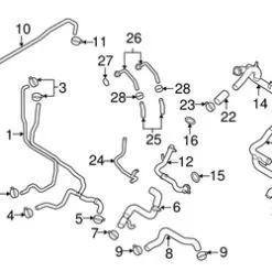 Genuine VW/Audi 079121131AE Coolant Pipe; Rear - Audi | AU079121131AE