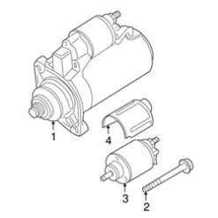Genuine VW/Audi 07D911023A Starter - VW | 07D911023 VW07D911023A